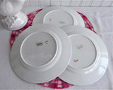 Shelley England Set of 3 Blue Acacia Mimosa 7 Inches Plates Art Deco 1930s