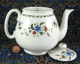 Shelley England Chelsea Teapot Floral Cambridge Tulip Shape 1930s