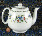 Shelley England Chelsea Teapot Floral Cambridge Tulip Shape 1930s