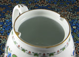 Shelley England Chelsea Teapot Floral Cambridge Tulip Shape 1930s
