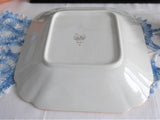 Art Deco Shelley 1930s Cottage 2 Queen Anne Square Serving Bowl 8.25 Inch Bowl