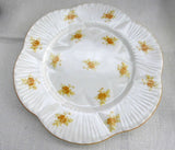 Rare Plate Shelley Yellow Rosebud Dainty Chintz Bread Cake 1930s Tea Party 6 Inch