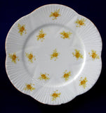Rare Plate Shelley Yellow Rosebud Dainty Chintz Bread Cake 1930s Tea Party 6 Inch