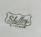 Shelley England Art Deco Harmony Dripware Jam Dish And Plate 1930s Vogue Mod Green