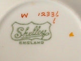 Shelley Art Deco Saucer Lakeland Bird Yellow 1930s Landscape Regent Shape Demi