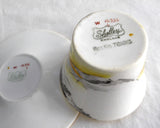 Shelley Art Deco Lakeland Cup And Saucer 1930s Landscape Bird Regent Shape Demi