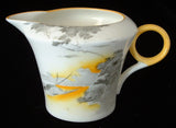 Shelley Art Deco Lakeland Creamer Cream 1930s Landscape Bird Regent