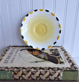 Shelley Art Deco Saucer Only Yellow Black Dots Regent 1930s Spare Part No Cup