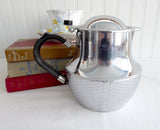 Chrome Bakelite Teapot Swan Early Wikka Ware 1930s Basketweave Base