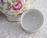 Lovely Floral Teapot Tuscan England 1940s Hand Colored On Transfer