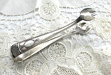 Art Deco Wallace Silver 1920s Sterling Silver Sugar Tongs USA Claw Ends