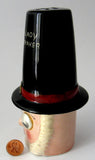 Sugar Shaker Muffineer Welsh Lady Googly Eyes 1930s Figural Sugar Caster