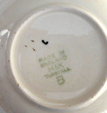 Art Deco Candy Dish Crinoline Lady Chintz H and K 1930s English Gold Chintz