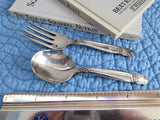 Danish Princess 1938 Childs Spoon Fork Holmes Edwards Silverplate Toddler Baby