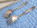 Danish Princess 1938 Childs Spoon Fork Holmes Edwards Silverplate Toddler Baby