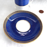 Art Deco Cup Saucer Carlton Ware Grafton Demitasse 1930s Blue Marble Marriage