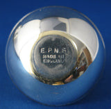 Art Deco Salt Pepper Mustard Tray Set Egg Shape 8 Piece Set 1930s Cobalt Blue Glass EPNS