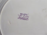Bristol Lunch Plate Purple Transferware Shabby Chippy Ironstone 1930s Asiatic Pheasants
