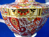 English Teapot Brown Paisley Chintz Tea Pot 1930s Vintage Art Deco Shape TLC