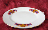 Plate Royal Canadian Tartan Maple Leaves 1930s Windsor English Bone China