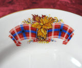 Plate Royal Canadian Tartan Maple Leaves 1930s Windsor English Bone China