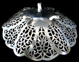 Lovelace Silver Candy Bowl Pierced International Silver 1930s Tea Party Calling Cards