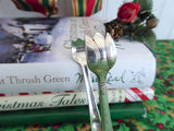 Vintage Claw End Sugar Tongs International First Love Silver Plate 1930s