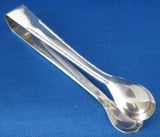 Sugar Tongs Art Deco Design Fancy Spoon Ends 1930s Silver Plated