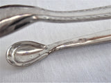 Sugar Tongs Art Deco Design Fancy Spoon Ends 1930s Silver Plated