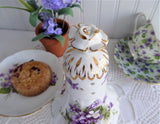 Sugar Shaker Hammersley Victorian Violets Muffineer 1930s Caster Fancy English Bone China