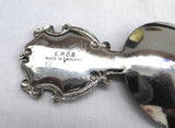 Tea Caddy Spoon Jersey Tea Scoop 1930s Souvenir Enamel 3 Lions Caddy Spoon