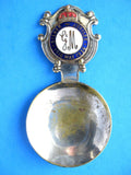 Tea Caddy Spoon King George V And Queen Mary Silver Jubilee EPNS 1935 Minor Wear