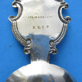 Tea Caddy Spoon King George V And Queen Mary Silver Jubilee EPNS 1935 Minor Wear