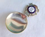 George V And Queen Mary Silver Jubilee Tea Caddy Spoon EPNS 1935 Enamel Finial