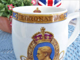 Hammersley Mug King Edward VIII Coronation Uncrowned Abdicated 1937 Bone China