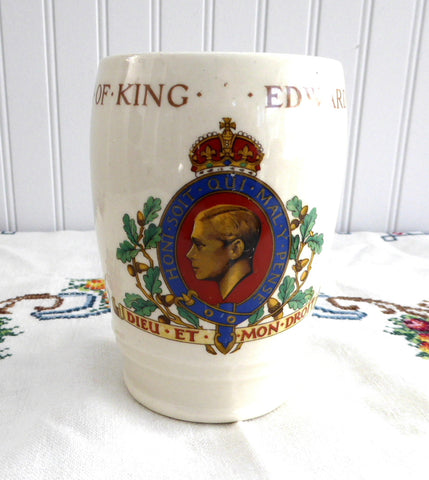 Coronation Cup King Edward VIII Beaker Abdicated 1937 British Royal Memorabilia