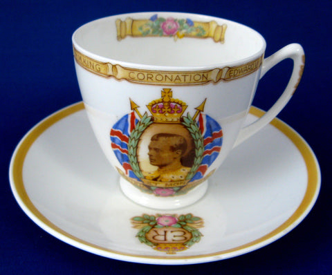 Shelley King Edward VIII Cup and Saucer Abdicated York 1937