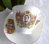 Coronation Teacup Trio King Edward VIII 1937 Cup and Saucer Abdicated Art Deco