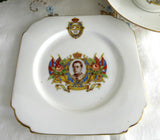Coronation Teacup Trio King Edward VIII 1937 Cup and Saucer Abdicated Art Deco