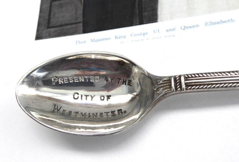 King George VI Coronation Spoon Queen Elizabeth 1937 City Of