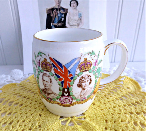 Coronation Mug King George VI and Elizabeth Grafton 1937