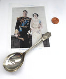 Coronation Souvenir Sugar Spoon King George VI Queen Elizabeth 1937 Northampton