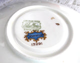 Blue Sheraton Shelley England Cup and Saucer Gainsborough Shape 1950s Pedestal
