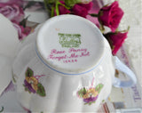 Shelley Cup And Saucer Rose Pansy Forget-Me-Not Ludlow Chintz