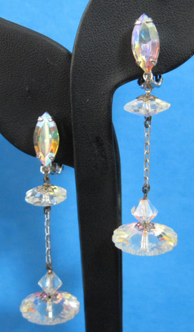 Buy CLIP ON Rose Gold Bridal Earrings, Long Wedding Crystal Drop Earrings,  Gold Bridal Jewelry Set, Reagan Online in India - Etsy