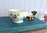 Green Aynsley Sugar Bowl Only English Bone China Vintage 1940s Floral Bouquets