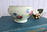 Green Aynsley Sugar Bowl Only English Bone China Vintage 1940s Floral Bouquets