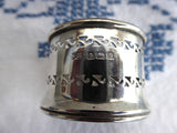 English Hallmarked 1940s Salt Pepper Mustard Spoon 7 Piece Set Cobalt Blue Glass Liners Suckling Ltd