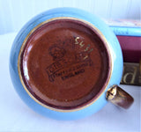 Cream And Sugar Gibsons Blue Peach Gold Vintage 1940s English Pottery