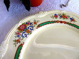 Serving Plate With Silver Handle Grindley Weymouth Petit Fours Tidbit Server Floral 1940s